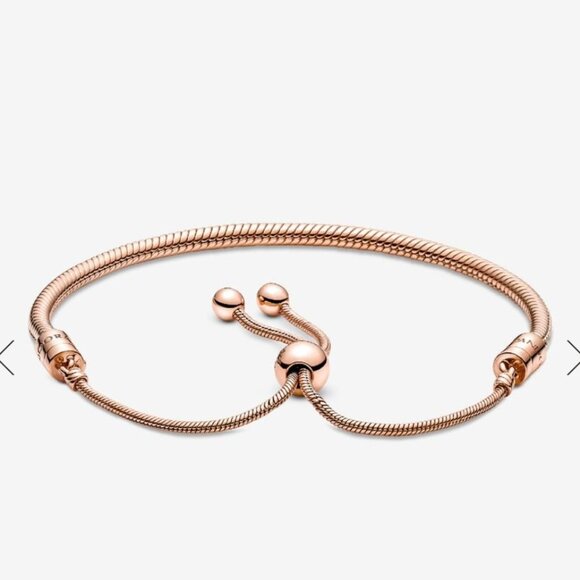 Pandora Moments Snake Chain Slider Bracelet - Picture 2 of 3